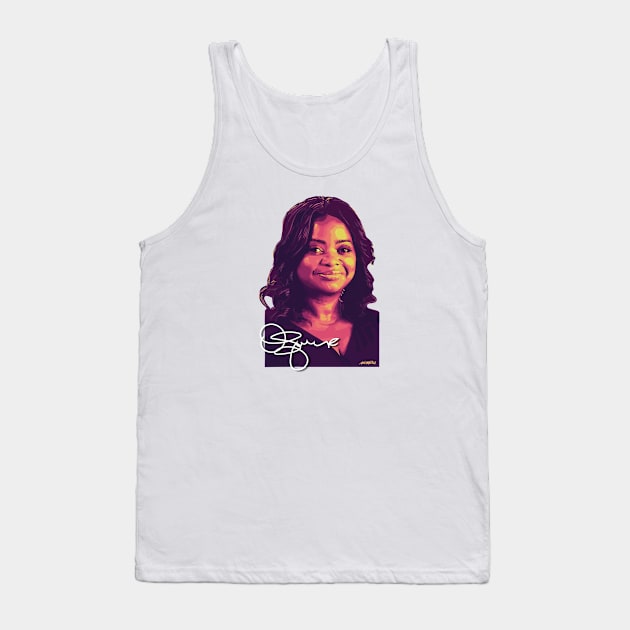 Octavia Spencer Signed Portrait Tank Top by Nonesz Workshop